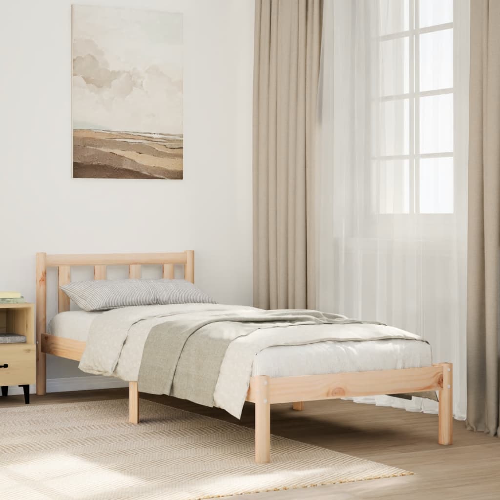Prodloužený Rám Postele Bez Matrace 100 X 220 Cm Borovice
