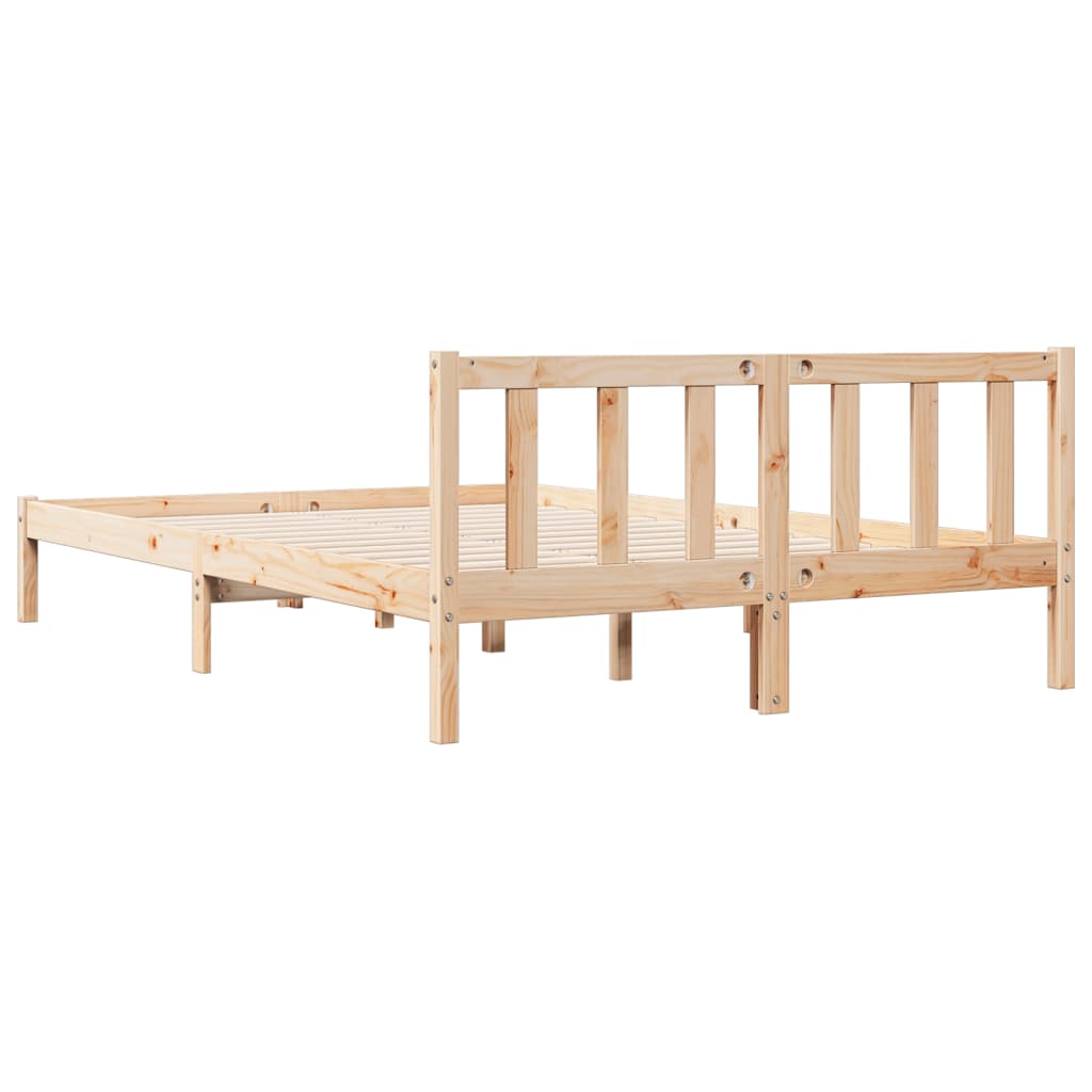 Prodloužený Rám Postele Bez Matrace 140 X 220 Cm Borovice