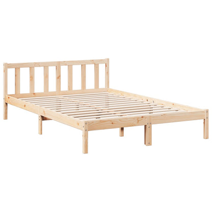 Prodloužený Rám Postele Bez Matrace 160 X 220 Cm Borovice