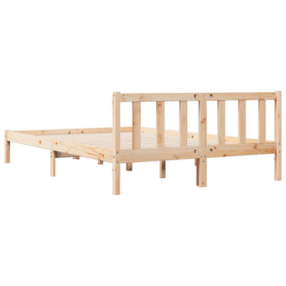 Prodloužený Rám Postele Bez Matrace 160 X 220 Cm Borovice
