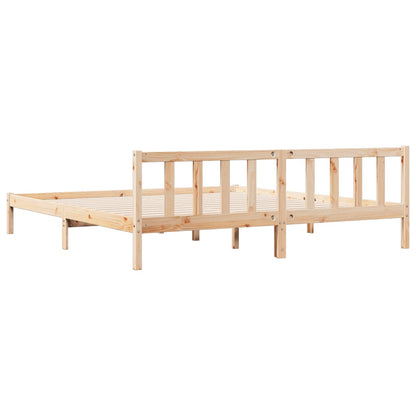 Prodloužený Rám Postele Bez Matrace 180 X 220 Cm Borovice