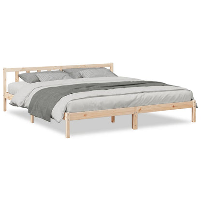 Prodloužený Rám Postele Bez Matrace 200 X 220 Cm Masiv Borovice