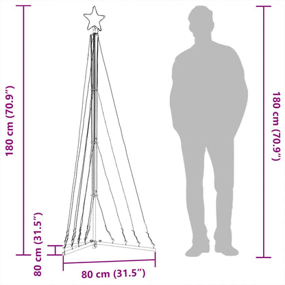 Led Vánoční Stromek 339 Teplých Bílých Led 187 Cm