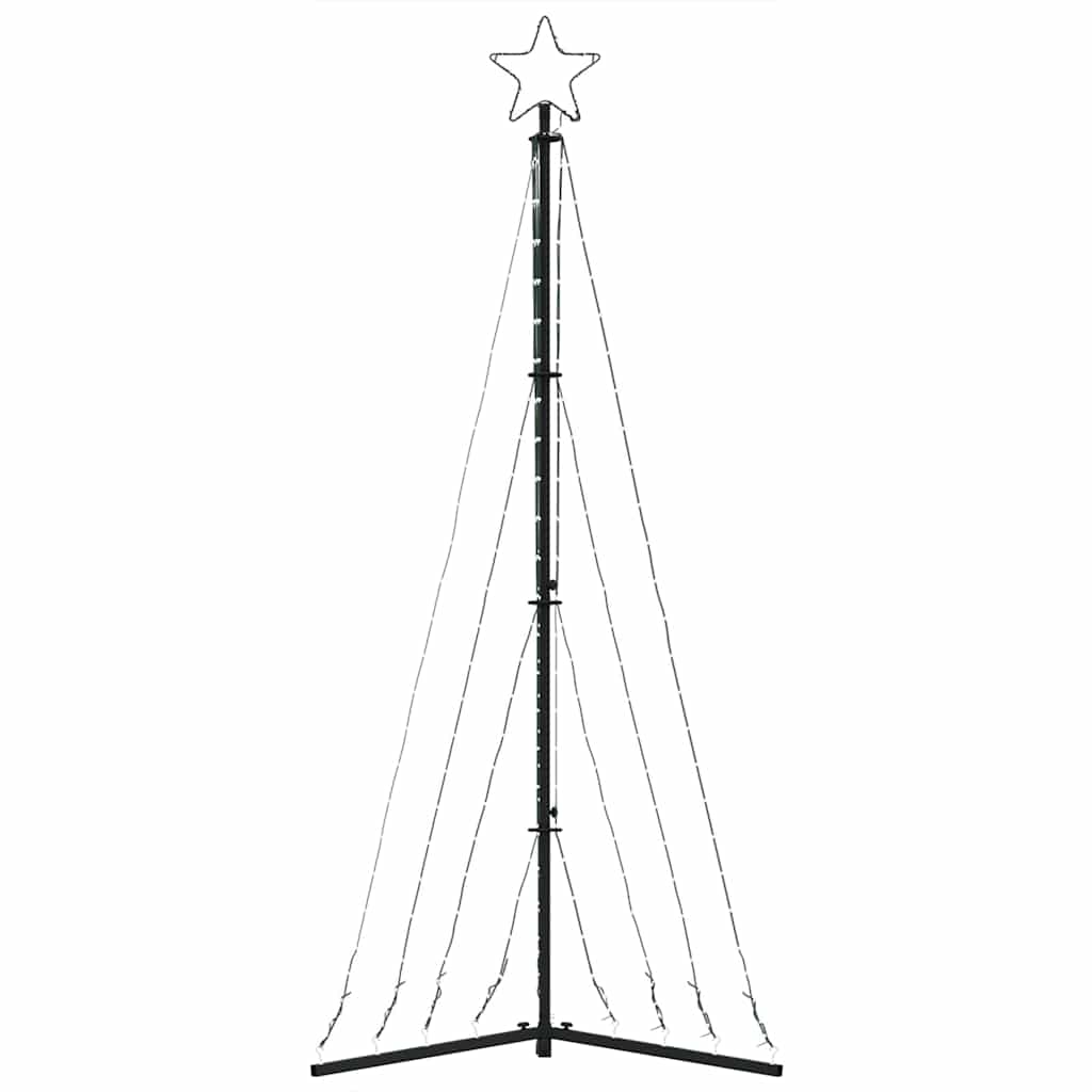 Led Vánoční Stromek 339 Studených Bílých Led 187 Cm