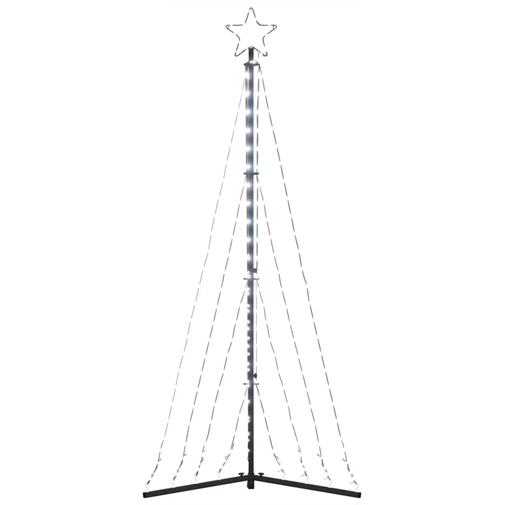 Led Vánoční Stromek 339 Studených Bílých Led 187 Cm