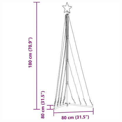 Led Vánoční Stromek 339 Studených Bílých Led 187 Cm