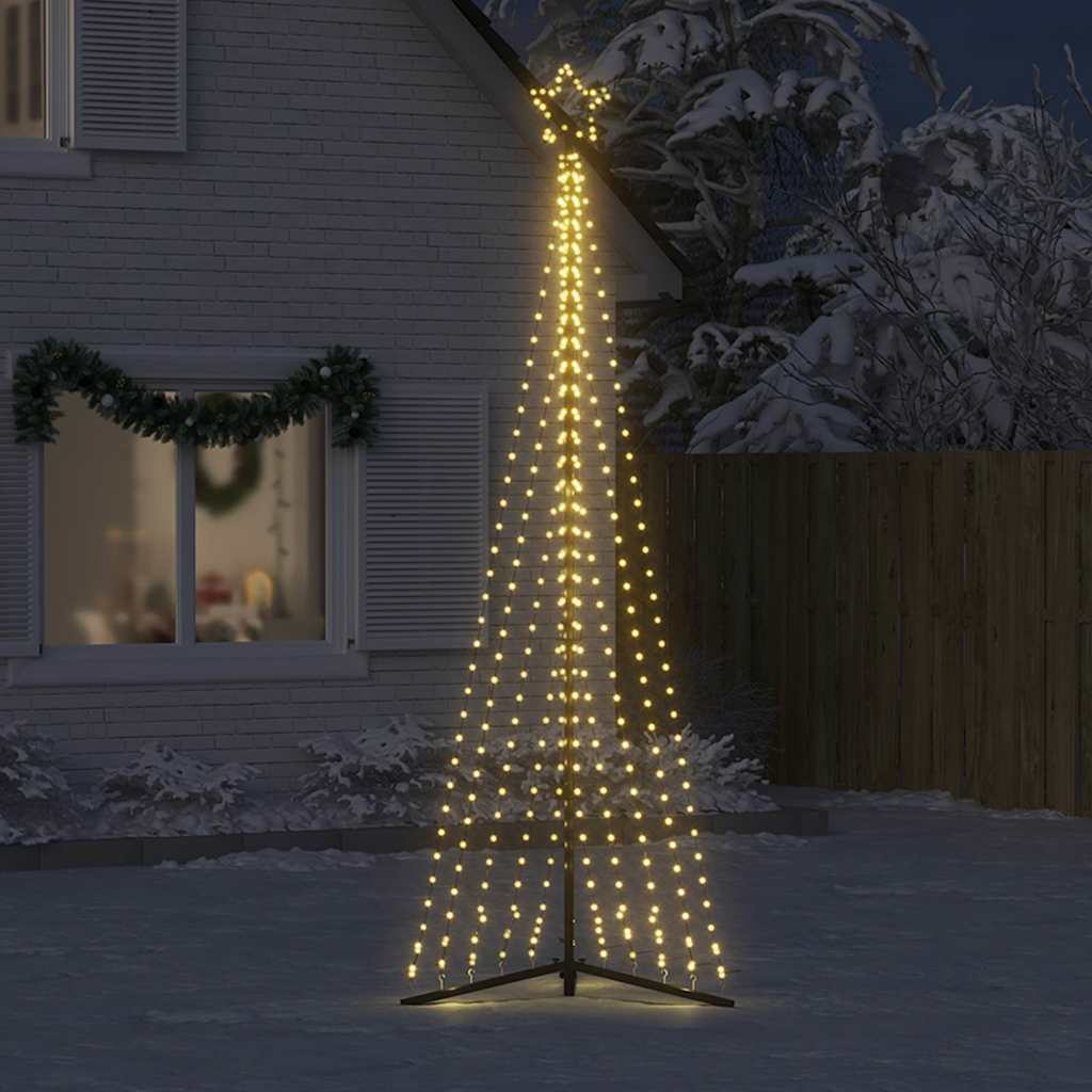 Led Vánoční Stromek 495 Teplých Bílých Led Diod 300,5 Cm