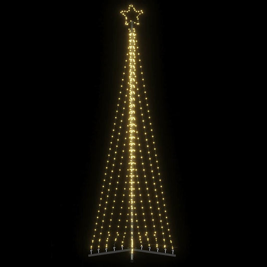 Led Vánoční Stromek 495 Teplých Bílých Led Diod 300,5 Cm