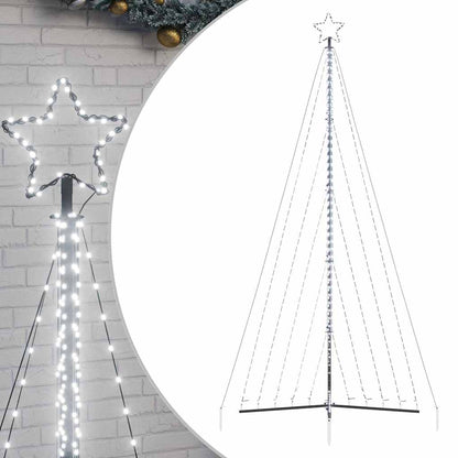 Led Vánoční Stromek 570 Studených Bílých Led Diod 399 Cm