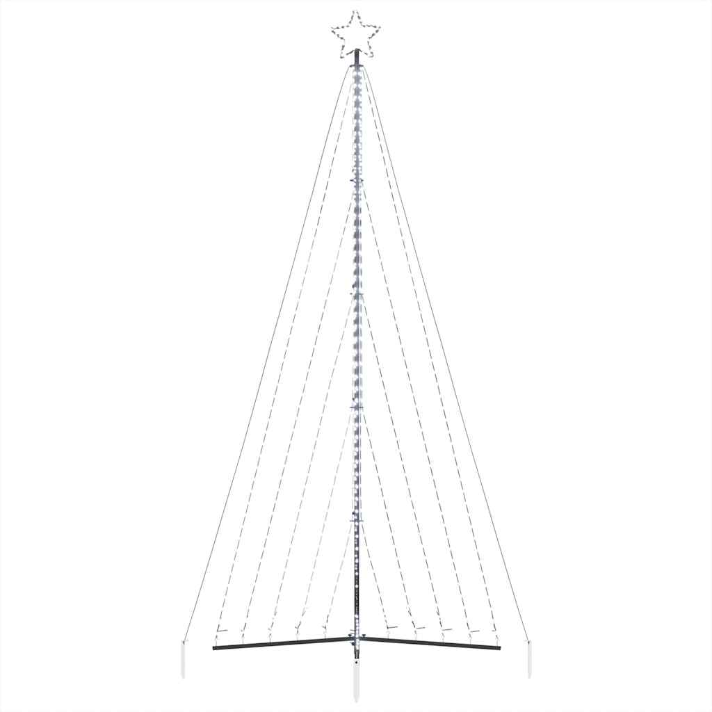 Led Vánoční Stromek 570 Studených Bílých Led Diod 399 Cm