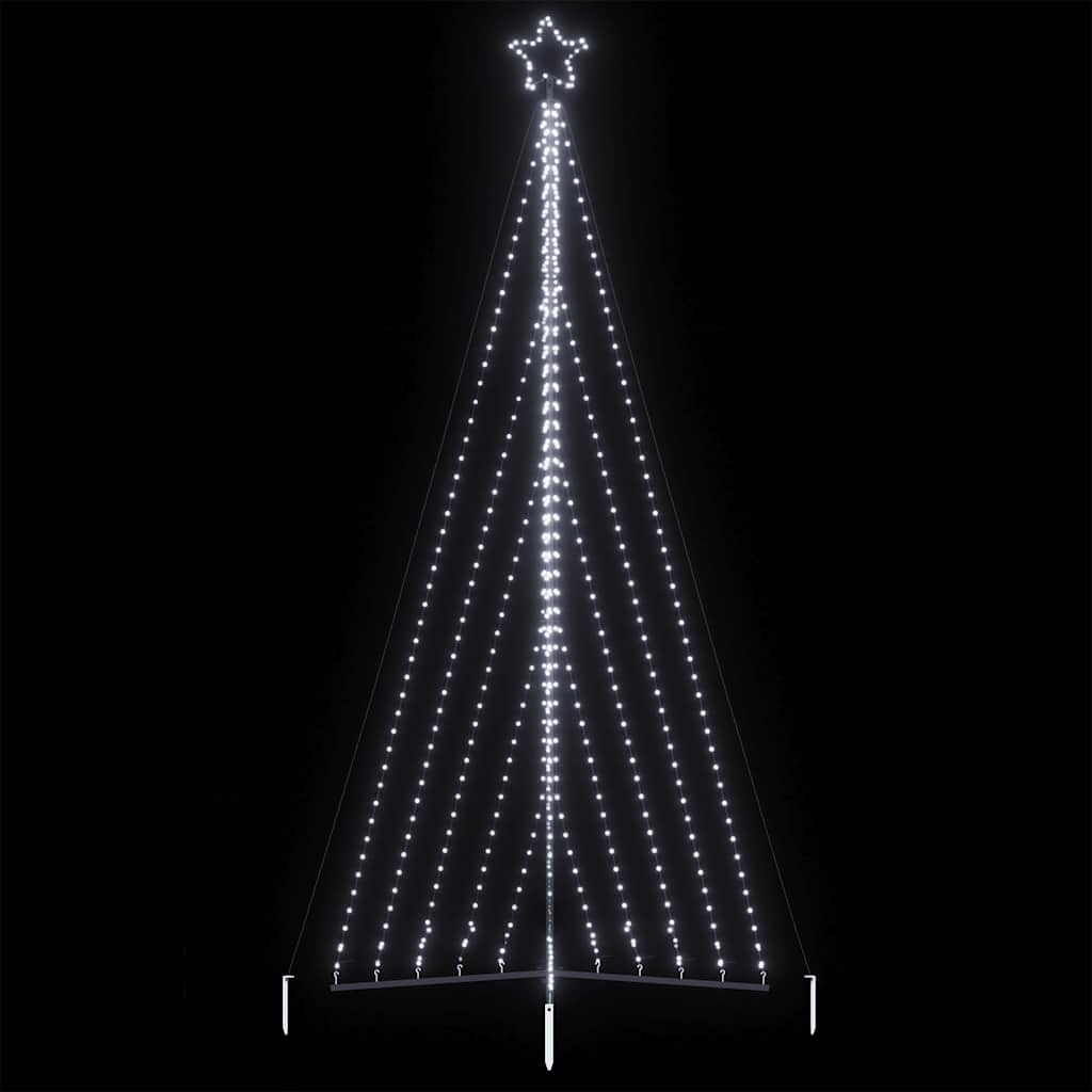 Led Vánoční Stromek 570 Studených Bílých Led Diod 399 Cm