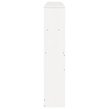 Čelo Postele S Úložným Prostorem Bílé Masivní Borovice