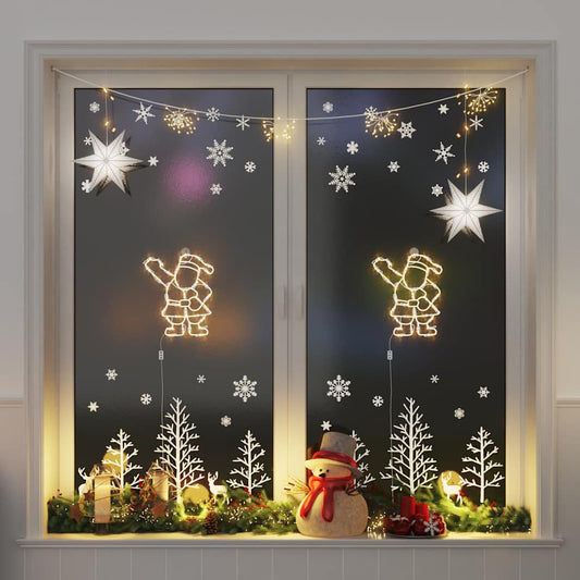 Vánoční Osvětlení Santy Silhouette 2 Ks 35 Led Teplá Bílá
