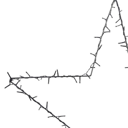 Vánoční Osvětlení Hvězda Silueta 115 Led Teplá Bílá