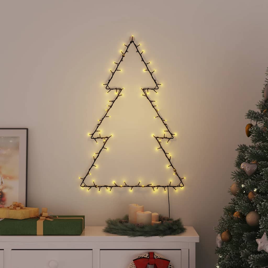 Vánoční Osvětlení Vánoční Stromek Silueta 115 Led Teplá Bílá