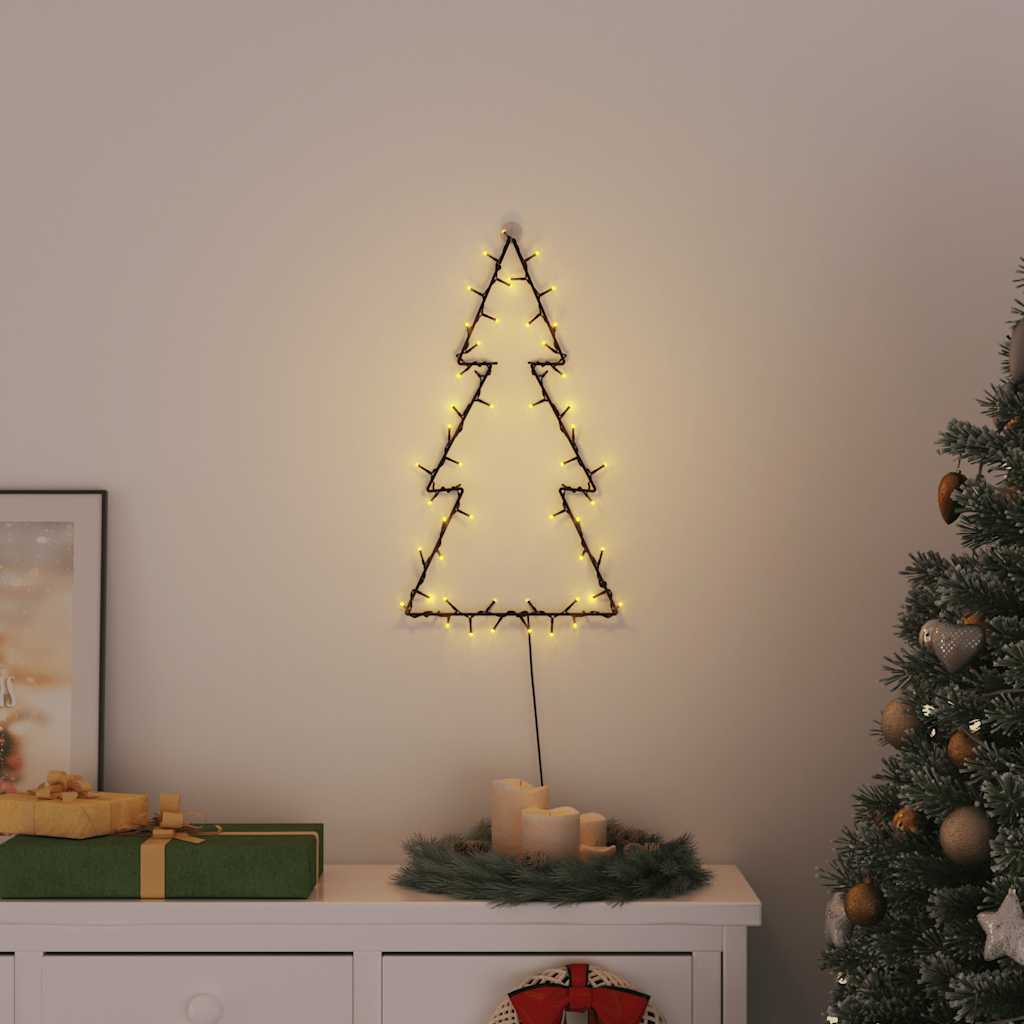 Vánoční Osvětlení Vánoční Stromek Silueta 80 Led Teplá Bílá
