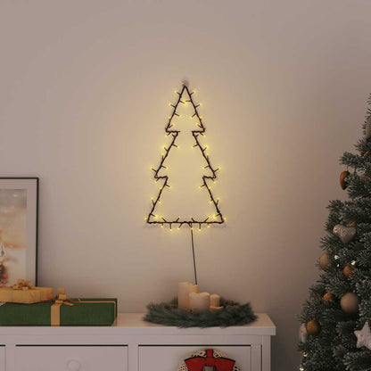 Vánoční Osvětlení Vánoční Stromek Silueta 80 Led Teplá Bílá
