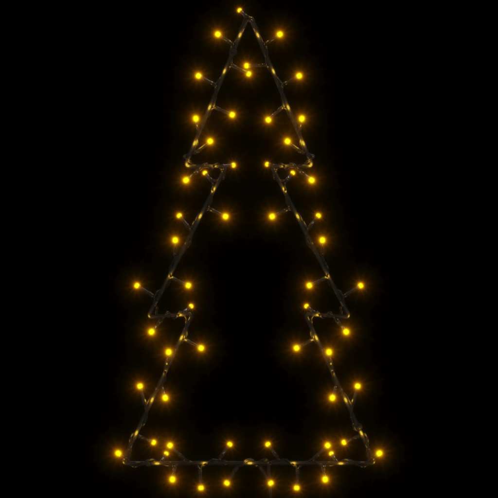 Vánoční Osvětlení Vánoční Stromek Silueta 80 Led Teplá Bílá