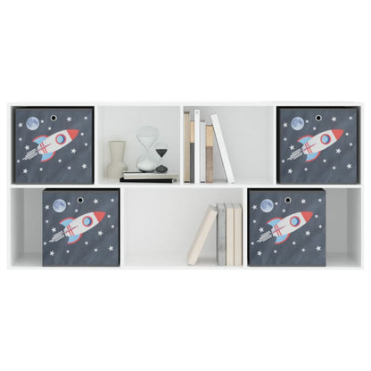 Skládací Úložné Boxy 4 Ks Šedé 32 X 32 X 32 Cm Netkaná Textilie