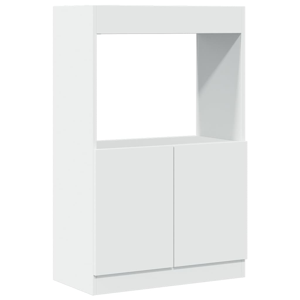 Skříň Highboard 63 X 33 X Kompozitní Dřevo Bílá