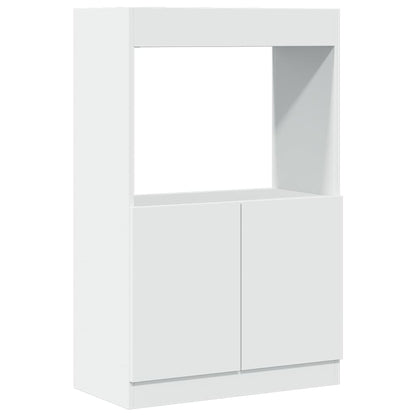 Skříň Highboard 63 X 33 X Kompozitní Dřevo Bílá