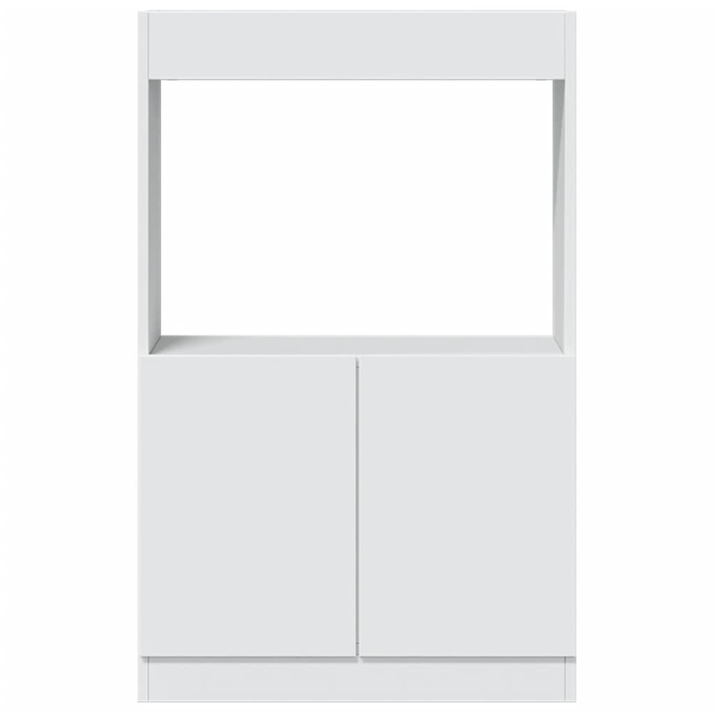 Skříň Highboard 63 X 33 X Kompozitní Dřevo Bílá