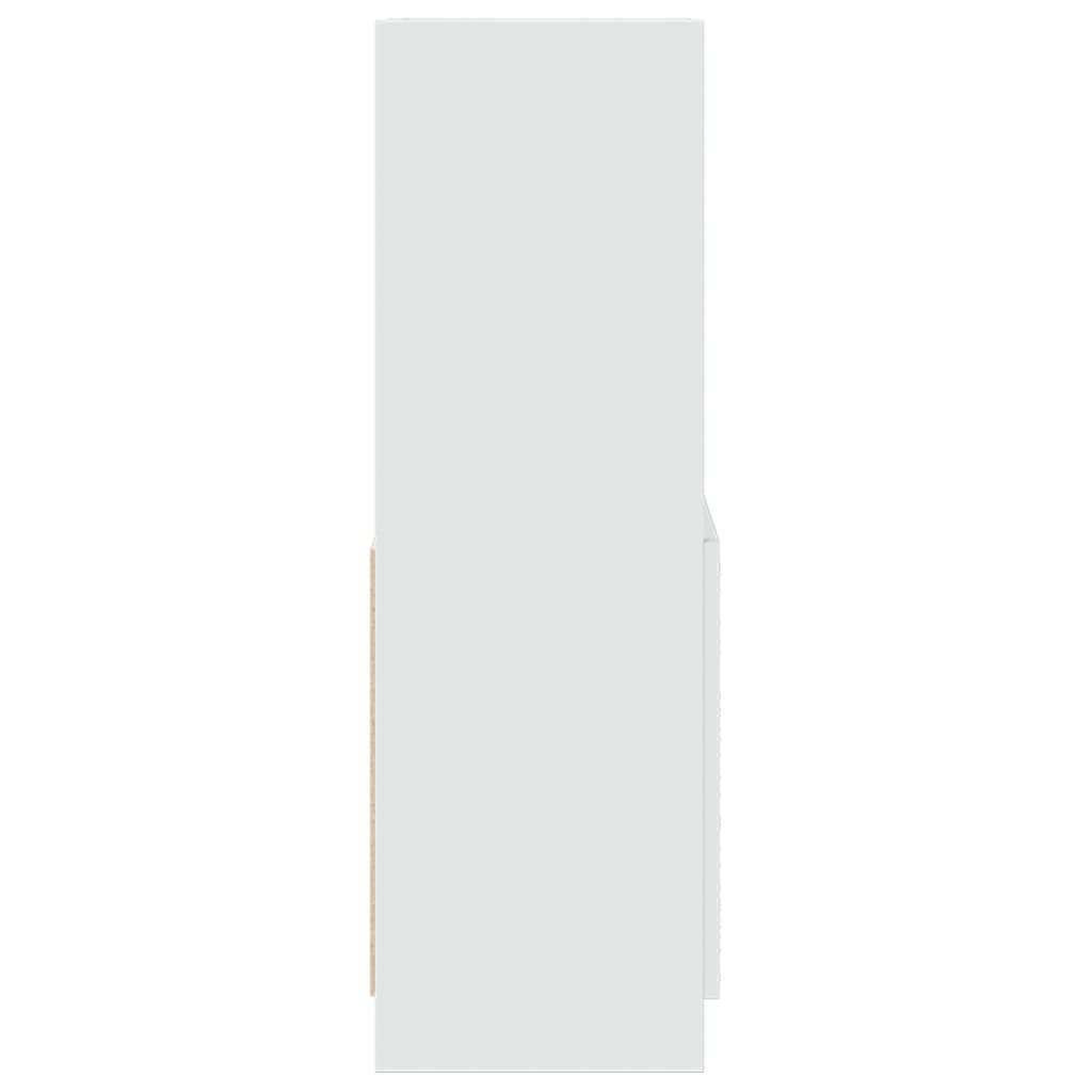 Skříň Highboard 63 X 33 X Kompozitní Dřevo Bílá