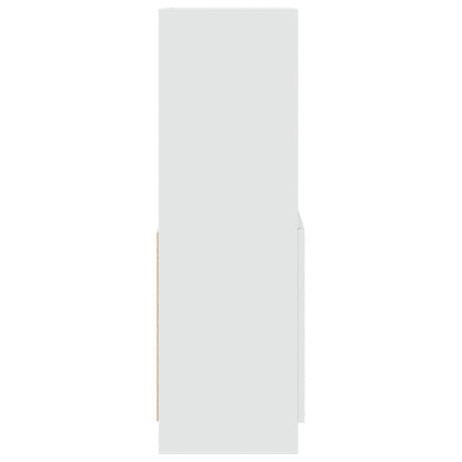 Skříň Highboard 63 X 33 X Kompozitní Dřevo Bílá