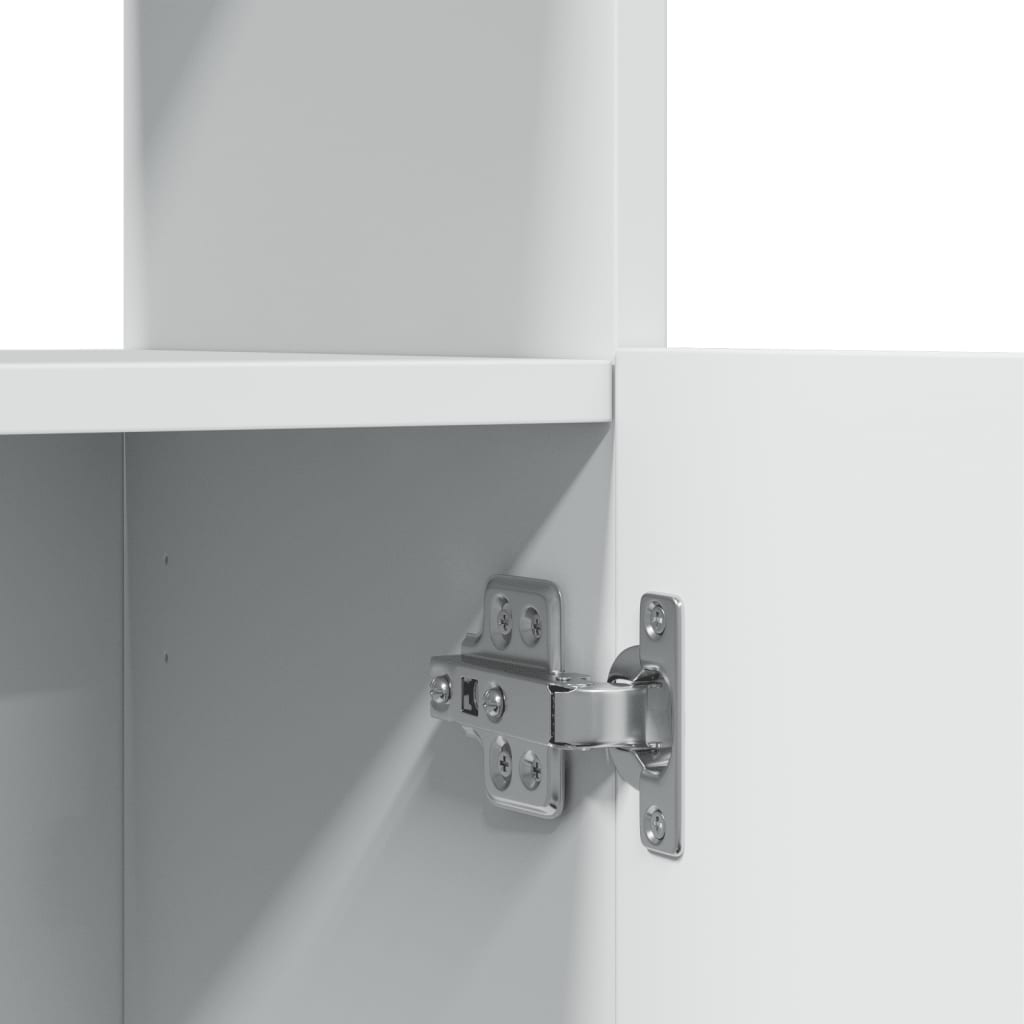Skříň Highboard 63 X 33 X Kompozitní Dřevo Bílá
