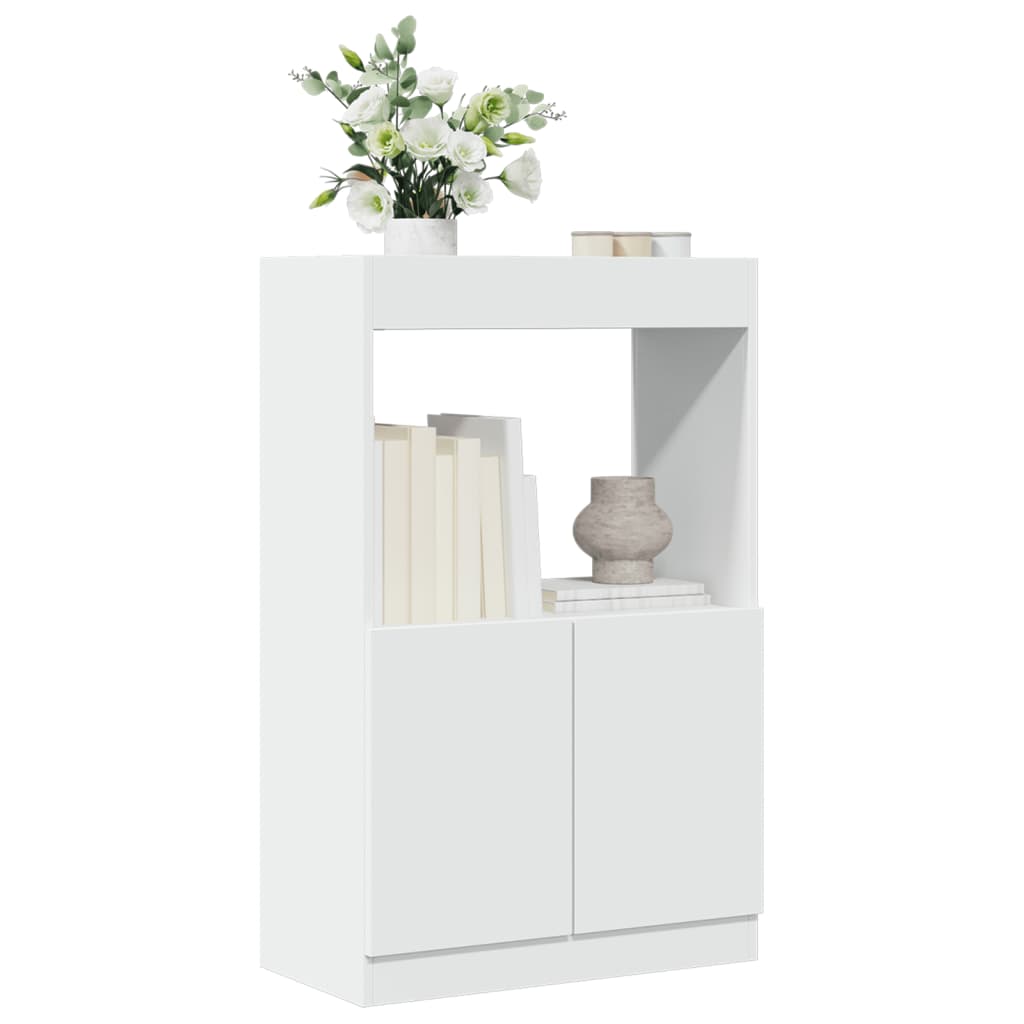 Skříň Highboard 63 X 33 X Kompozitní Dřevo Bílá
