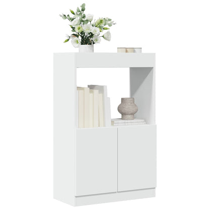 Skříň Highboard 63 X 33 X Kompozitní Dřevo Bílá
