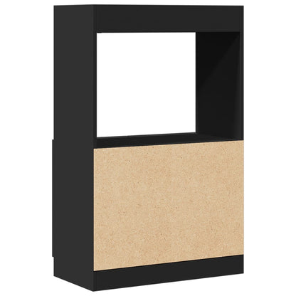 Skříň Highboard Černá 63 X 33 X Kompozitní Dřevo Černá