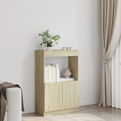 Skříň Highboard 63 X 33 X Kompozitní Dřevo Dub Sonoma