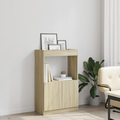 Skříň Highboard 63 X 33 X Kompozitní Dřevo Dub Sonoma