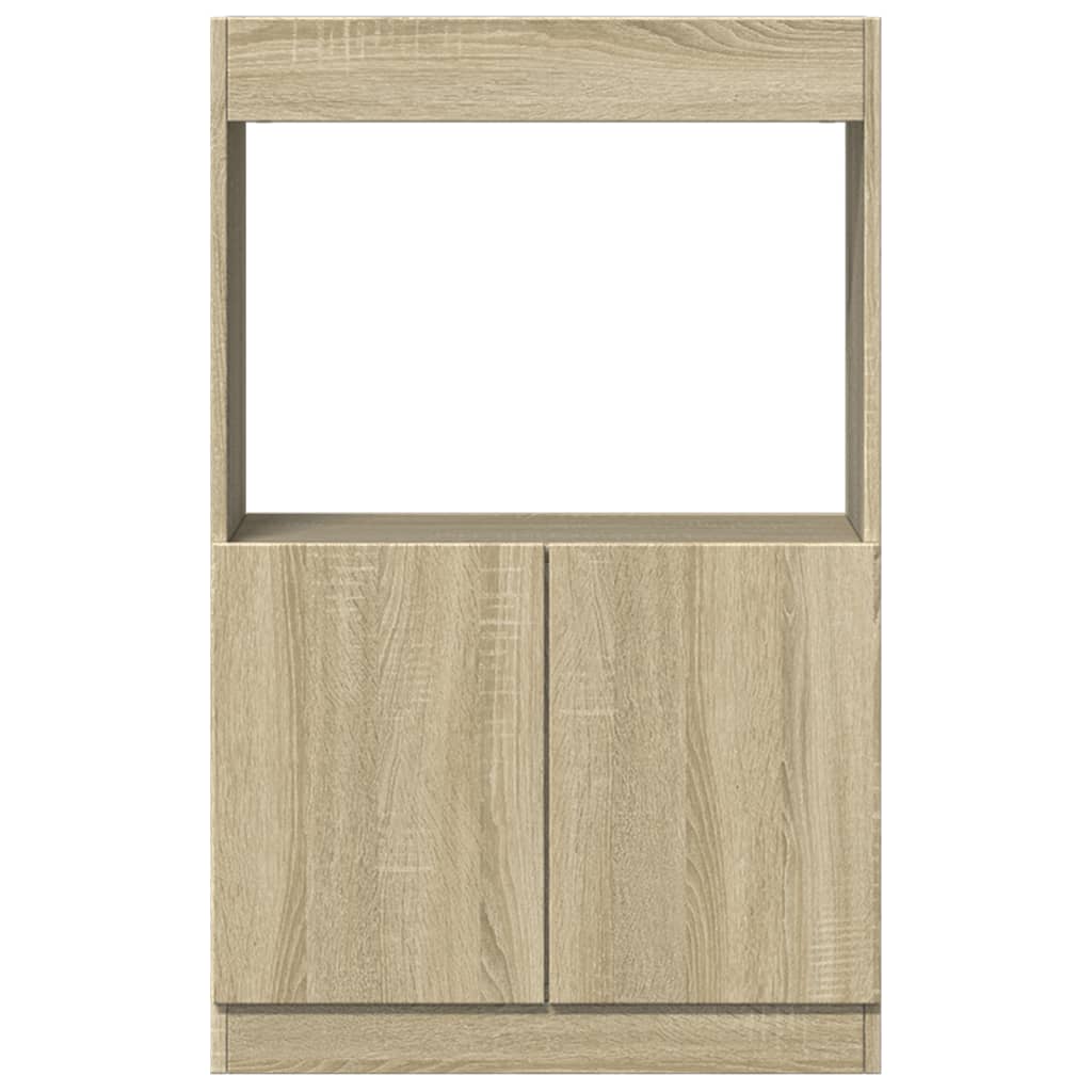 Skříň Highboard 63 X 33 X Kompozitní Dřevo Dub Sonoma