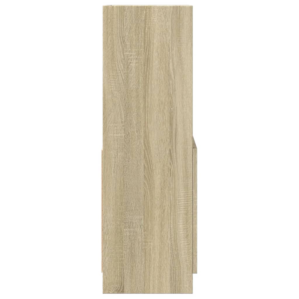 Skříň Highboard 63 X 33 X Kompozitní Dřevo Dub Sonoma
