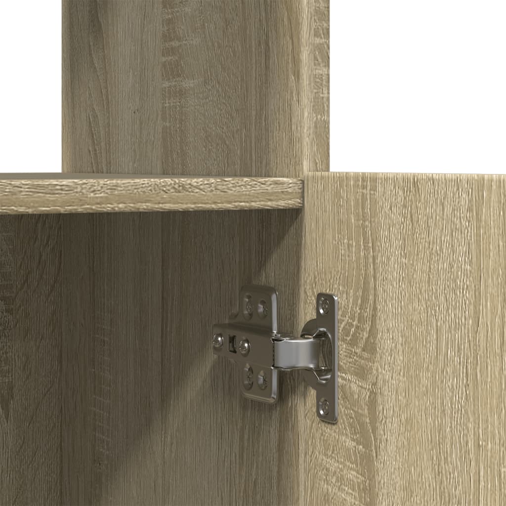 Skříň Highboard 63 X 33 X Kompozitní Dřevo Dub Sonoma
