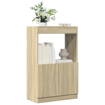 Skříň Highboard 63 X 33 X Kompozitní Dřevo Dub Sonoma