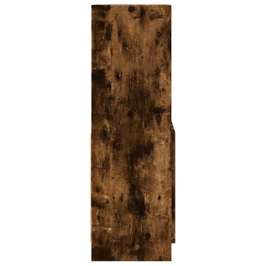 Skříň Highboard 63 X 33 X Kompozitní Dřevo Kouřový Dub