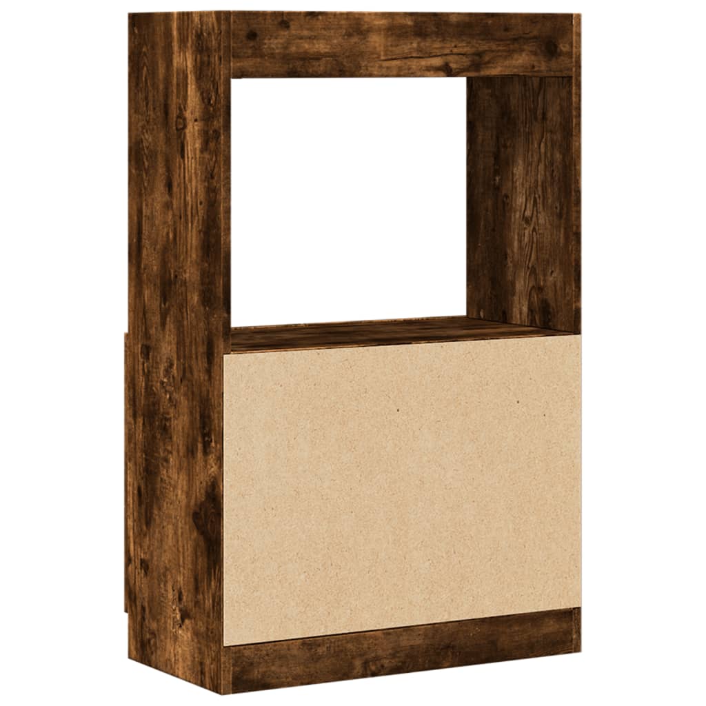 Skříň Highboard 63 X 33 X Kompozitní Dřevo Kouřový Dub