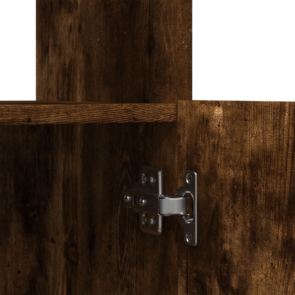 Skříň Highboard 63 X 33 X Kompozitní Dřevo Kouřový Dub