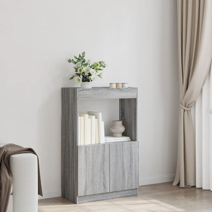 Skříň Highboard Šedá Sonoma 63 X 33 X Kompozitní Dřevo Šedá Sonoma