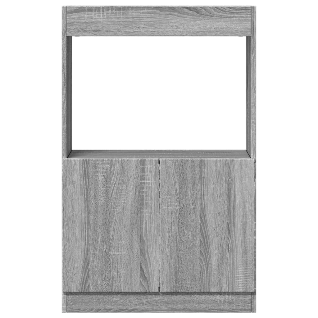 Skříň Highboard Šedá Sonoma 63 X 33 X Kompozitní Dřevo Šedá Sonoma