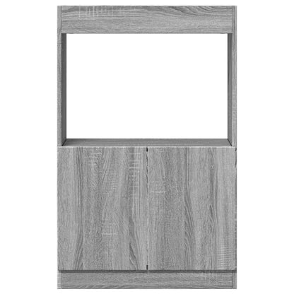 Skříň Highboard Šedá Sonoma 63 X 33 X Kompozitní Dřevo Šedá Sonoma
