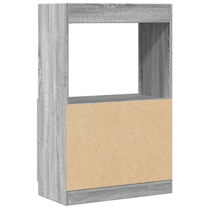 Skříň Highboard Šedá Sonoma 63 X 33 X Kompozitní Dřevo Šedá Sonoma