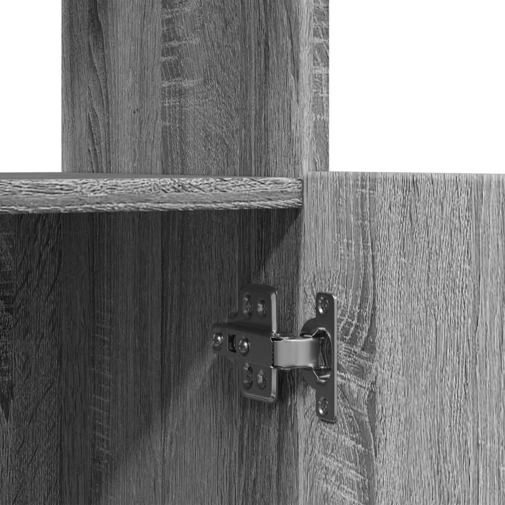 Skříň Highboard Šedá Sonoma 63 X 33 X Kompozitní Dřevo Šedá Sonoma
