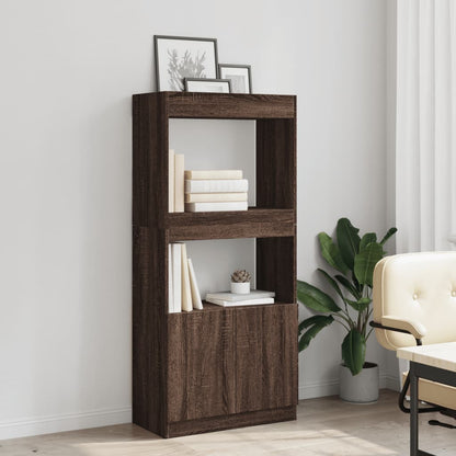 Skříň Highboard 63 X 33 X Kompozitní Dřevo Hnědý Dub