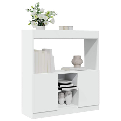 Skříň Highboard 63 X 33 X Kompozitní Dřevo Bílá