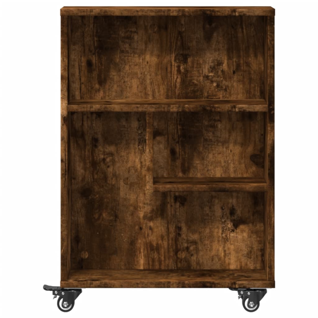 Úzký Úložný Vozík 48 X 13 X 68 Cm Kompozitní Dřevo