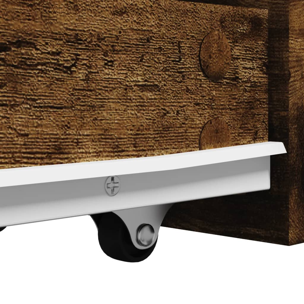 Úzká Koupelnová Skříňka Na Kolečkách Kompozit